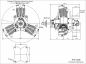 Preview: SAITO FG-60R3 Benzin Sternmotor 3 Zylinder 4T-Motor