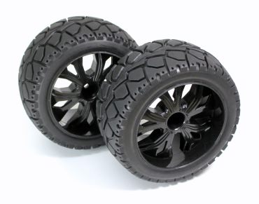Buggy / Truggy Onroad Reifen komplett schwarz 1:10 (2 St.)