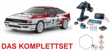Tamiya 1:10 RC Toyota Celica GT-Four TT-02 - Komplett Set