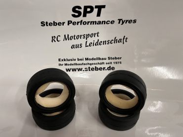 SPT Tyres - 1:10 Reifensatz 27mm mit Einlage (Medium)