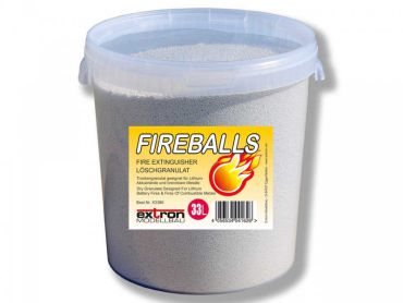 Extron FIREBALLS Brandschutz Feuerlöschgranulat für Lithium Akkus / 33 Liter