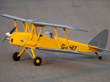 VQ Model Tiger Moth DH.82 (gelb/silber) / 1400 mm