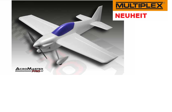 Multiplex RR AcroMaster Pro RR-Version + KOSTENLOSER Dekorsatz